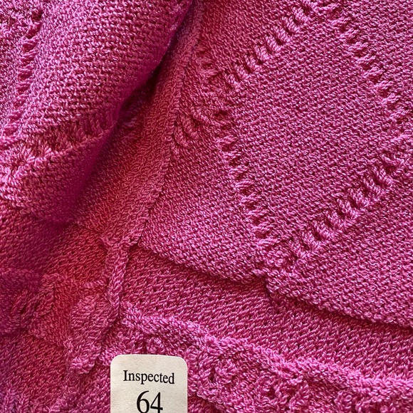 Vintage St John Sport by Marie Gray Pink Topaz Luxury Knit Button Down Cardigan - Picture 4 of 10